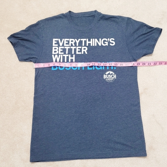 BUSCH LIGHT unisex TShirt "Everything's Better With Busch Light" Size Small BEER - Picture 7 of 8
